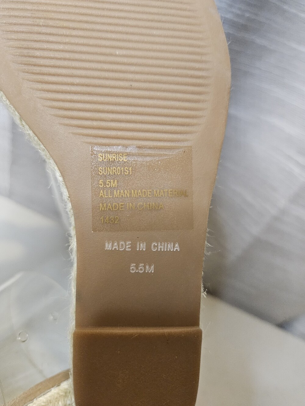 Steve Madden Sunrise clear wedged sandals New 5.5 - Picture 12 of 14